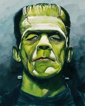Frankenstein Monster figure head