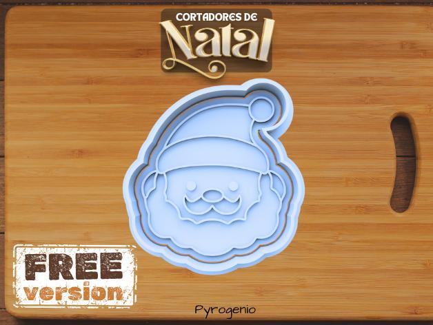 Cookie cutter Santa claus