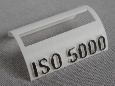 Schablone für DX-Code ISO 5000; Template for DX code ISO 5000