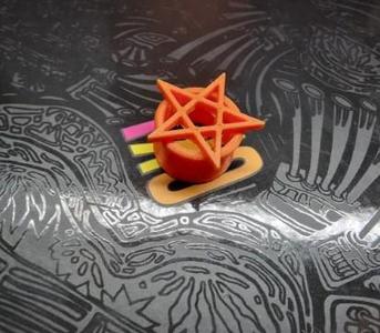 Ear plug with pentagram