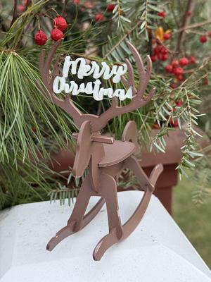 "Rocking" Reindeer Christmas Card Kit for multicolor print XL or MMU3