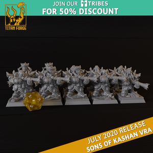 Gunners - Sons of Kashan Vra - Titan Forge Miniatures July 2020