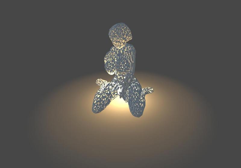 sexy naked lady women led light candle model