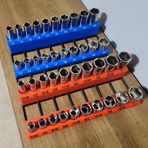 Socket Holders 1/2" Drive - Gridfinity (1 row)