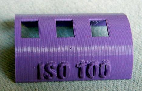 Schablone für DX-Code ISO 100; Template for DX code ISO 100