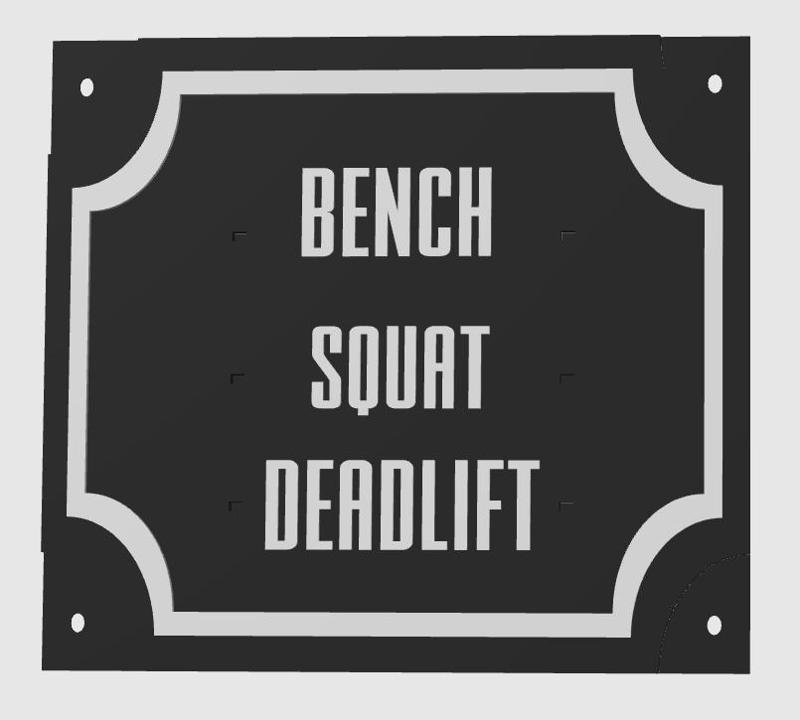Weight bench trophy