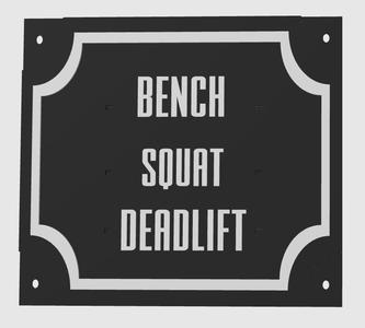 Weight bench trophy