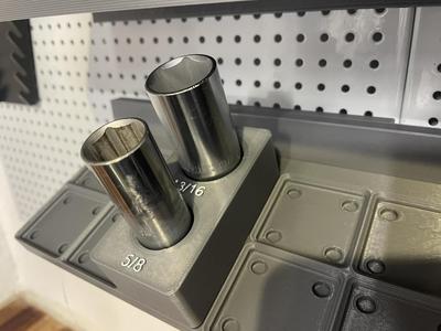 gridfinity 1x2 sparkplug socket bin sae