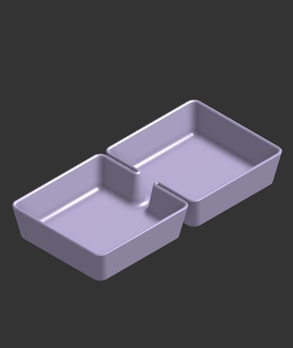 Dual desktray