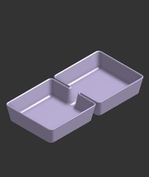 Dual desktray