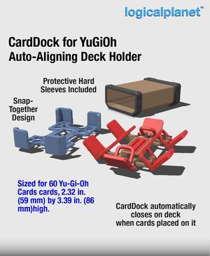 CardDock for Yu-Gi-Oh Cards - Auto-aligning Card Deck Holder and Case