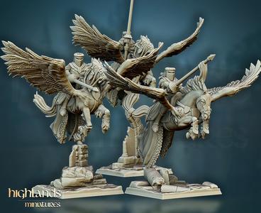 DISCONTINUED - Pegasus Knights - Highlands Miniatures