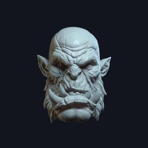 Orc V3 - Custom Action Figure Head