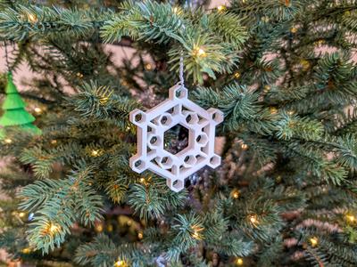 Geometric Snowflake Ornament