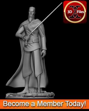 Star Wars Animated Dooku Statue - Clone Wars 3D print model