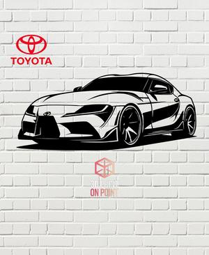 TOYOTA SUPRA MK5 - 2D WALL ART #2