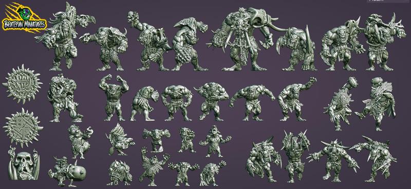 Fantasy Football Savage Orc Team - COMPLETE TEAM BUNDLE - Presupported