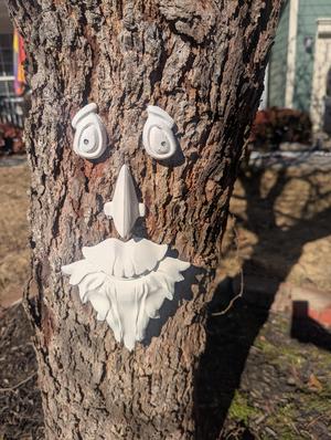 Old Man Tree Face Decoration