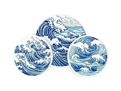 Wave Round Tray   