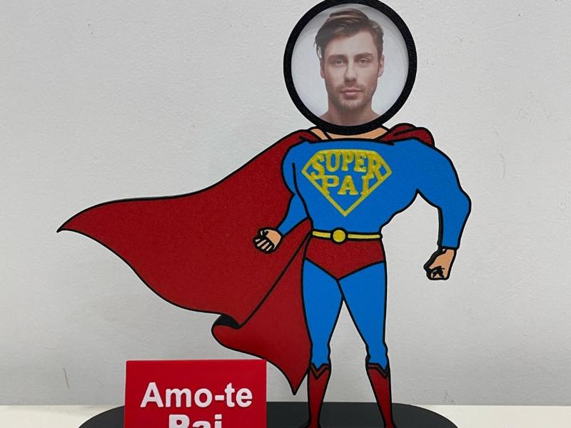 SUPER DAD photo frame