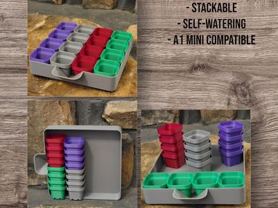 1.5" Seed Starter Kit - 4x4 w/ Self-Watering Tray