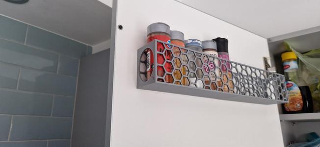 storage rack, organizer for herbs and spice - 400mm W 55mm D