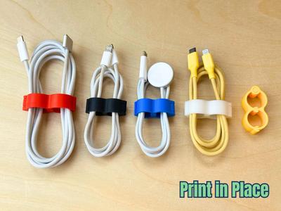 Cable Organizer / Snap Cable Clip - Print in place
