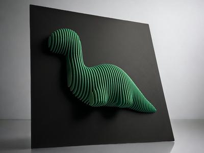 Dinosaur Layered Sculpture