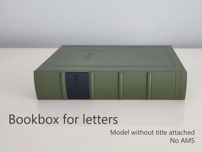 Bookbox for letters