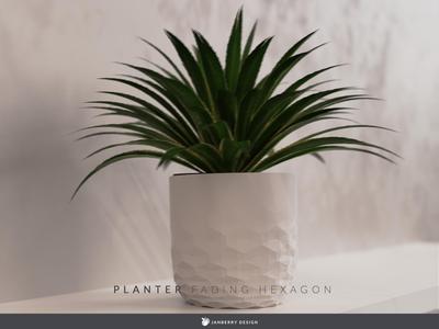 Planter - Fading Hexagon