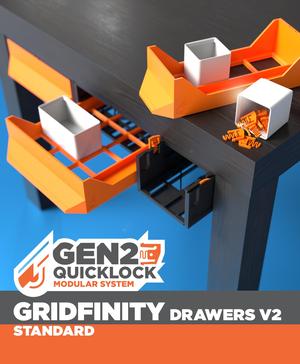 GEN2 Gridfinity Drawers V2 - Standard