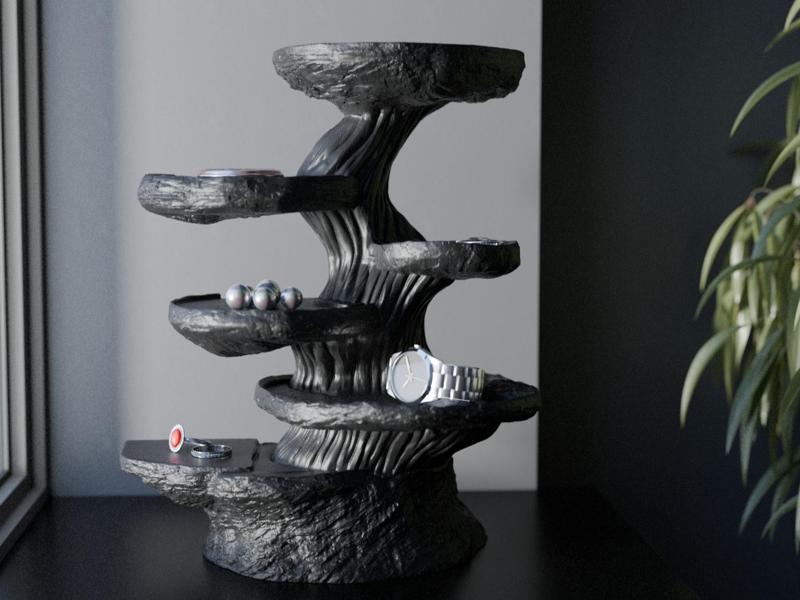 Stone Tree Shelf - Artistic & Organic Decor