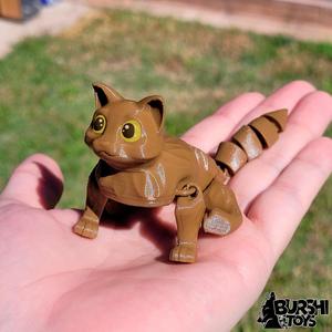 Flexi Cat (3mf included) - Print in Place - Articulated Kitty - Flow
