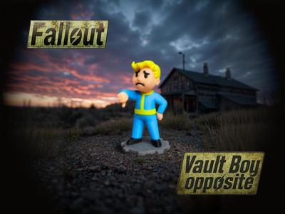 Fallout - Vault Boy opposite
