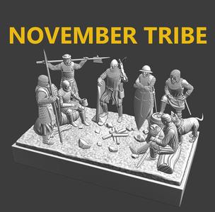 NOVEMBER TRIBE SET - Medieval Camp Scene
