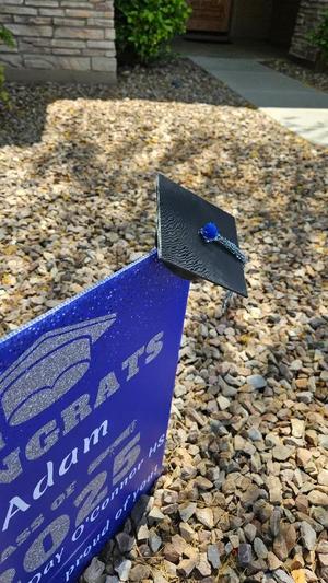 Graduation Sign Cap Ornament.   