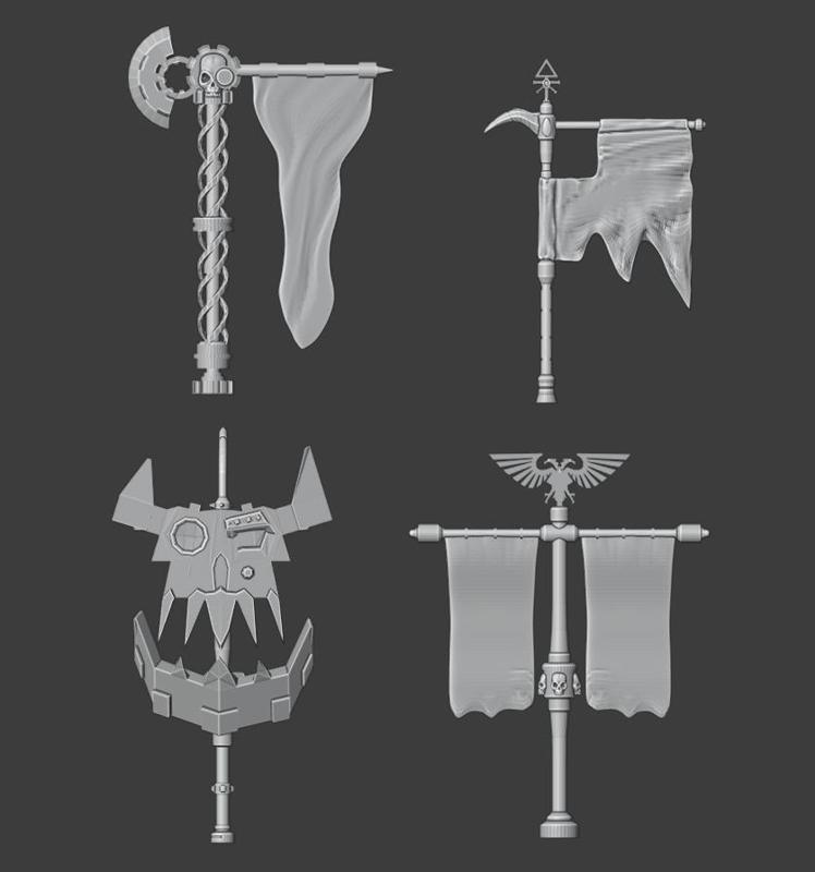 Warhammer 40k Banner set 1