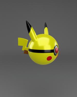 PikaBall Piakchu Themed Pokeball - Fan Art