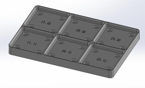 Solidworks 2022 Parametric Baseplate for Voidstar Lab's Gridfinity