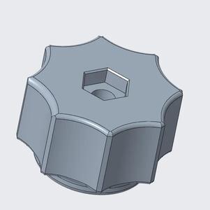 Sterngriffmutter für M3 Hex   