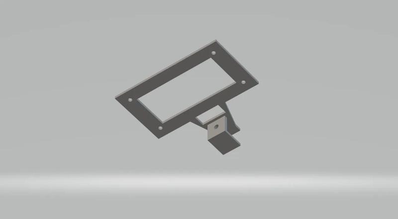 Xpro Mini Jeep Top Bar License Plate Holder   