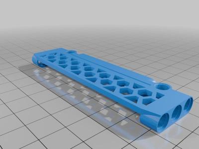 Lego Technic compatible 3x11 panel with lattice