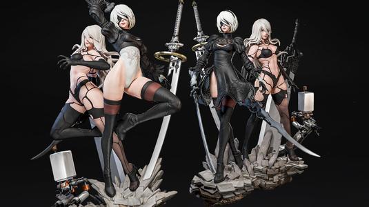 2B x A2 - Fan Art -