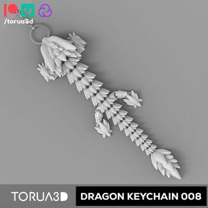 Articulated Dragon keychain 008