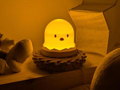 Baby Night Lamp - Eggshell Chick - Change covers!