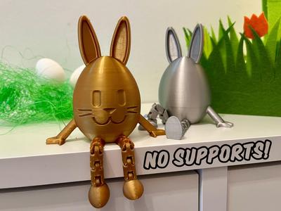 Flexi Easter Egg Bunny (articulated - no supports)
