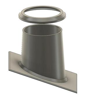 20 Degree 75mm ventilation pipe roof plate   