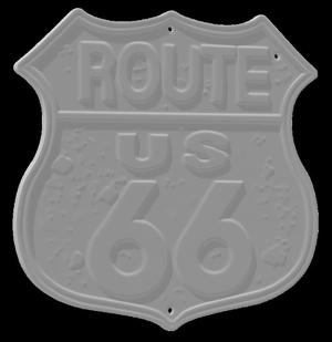 Route 66 rusted sign !