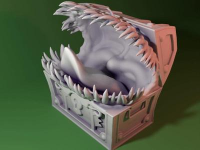 Giant Mimic dnd mini Mimic D&D model Dungeons and Dragons   