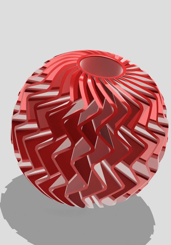 zag sphere vase.stl